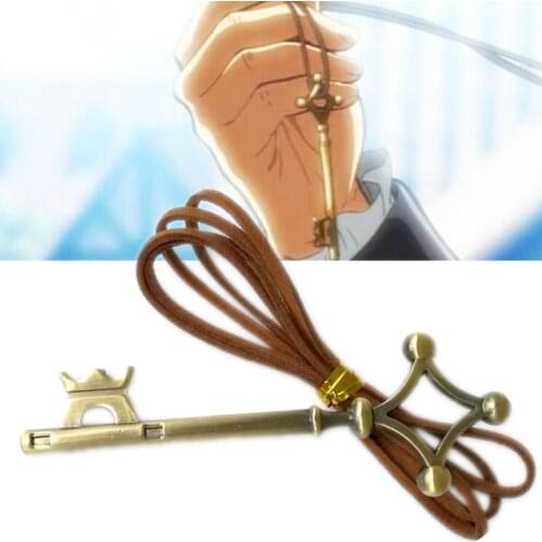 Attack on Titan Shingeki no Kyojin Survey Legion Eren Jaeger Key Cosplay Necklace Jewelry Prop Pendant