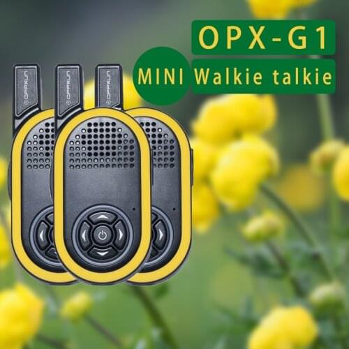 OPPXUN OPX-G1 Mini Walkie-talkie Handheld Small Portable Ham Two-way Cb Radio Handy Transceiver Intercom for Camping Hiking Gift