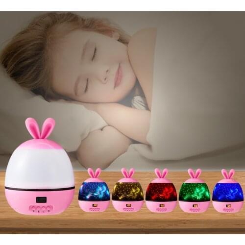 Starry Sky Projection Lamp New Peculiar Led Timing Rotating Gypsophila Universe Usb Projection Lamp Childrens Room Decoration