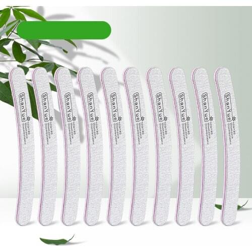 10Pcs/set Professional Nail File Washable Sanding Block Printing Polishing Nail Art Pendicure Tools