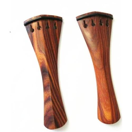 One piece Ebony violin tailpiece 4/4 inlay the beautiful flower