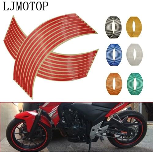 Wheel Sticker Reflective Rim Stripe Tape Bike Motorcycle Stickers For Yamaha YZF R1 YZF R120 FZR 600 YZF R3 R25 R6 600R FZ600