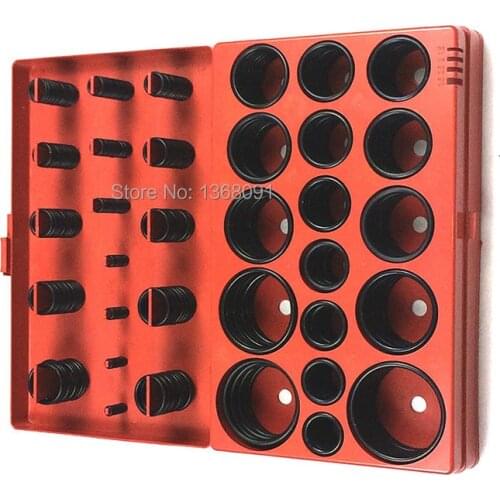 High quality Metric 70 Nitrile Rubber O Ring Set Assortment Kit Auto Oring 390PCS SI-390-RED