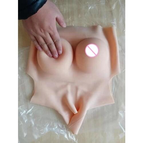 2G Upgrade BCD High Collar Neck Fake Artificial Boob Realistic Silicone Breast Forms Crossdresser Shemale Transgender Drag Queen