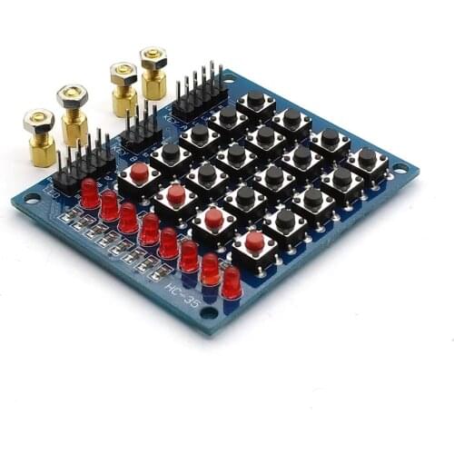 4x4 Keypad matrix keyboard buttons LED Marquee Independent keyboard Smart car