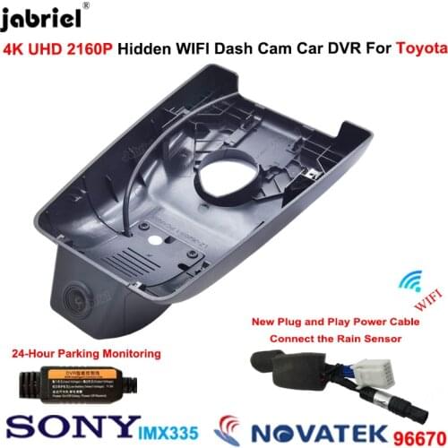 For Toyota Rav4 XA50 for Toyota Rav4 LE XLE Premium for Toyota Wildlander for Suzuki Across 2018-2021 4K 2160P Dash Cam Car DVR