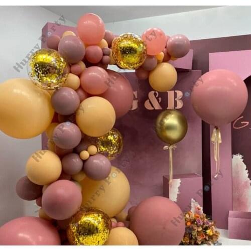 141Pcs Double Layer Wedding Party Balloon Garland Arch Decoration Bride To Be Baby Shower Birthday Decor Accessories Supplies