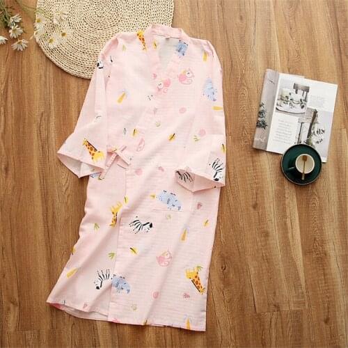 Japan Robes for Women Yukata Loose Long Sleeve Kimono Soft Bathrobe Bride Bridesmaid Gown Dress Casual Nightgown Sleepwear