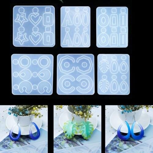 Crystal epoxy Resin Mold Geometric Irregular Earring Necklace Mould jewelry Pendant Making Tool DIY art supplies Craft