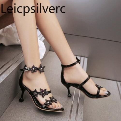 Leicpsilverc Women's Sandals