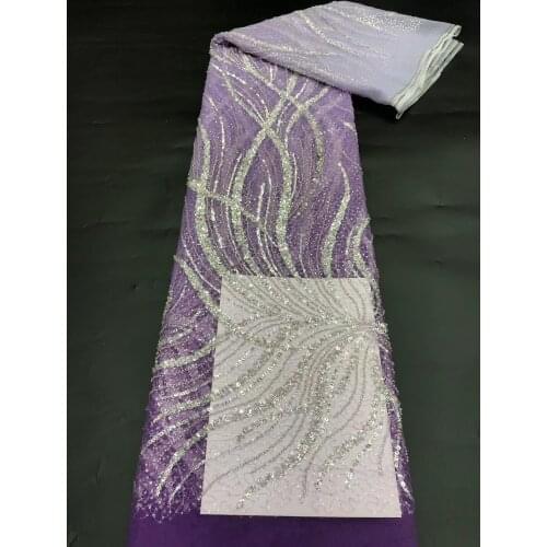 Hot-selling new exquisite bead tube + sequins chaotic lines gradient tulle embroidery lace, suitable for fashionable ladies' ski