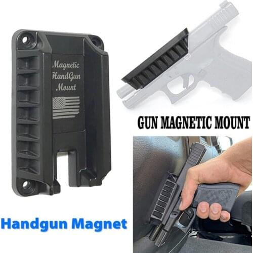Magnetic Gun Holster Holder Gun Magnet Mount Concealed Quick Draw Loaded Fits Flat Top Handguns Hunting