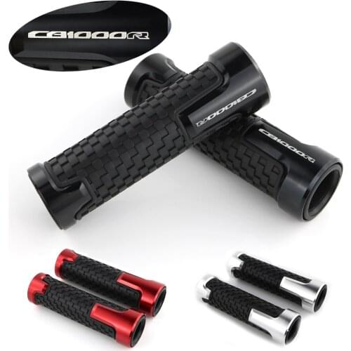 Motorcycle CNC Aluminum and Rubber Handle Bar Grips Handle Bar Fit For Honda CB1000R/RA CB1000R