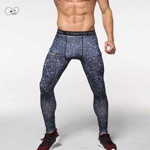 Men MMA Rashguard Compression Pants Camoflage Base Layer Skin Tight Gym Bodybuilding Leggings Running Fitness Trousers Quick Dry