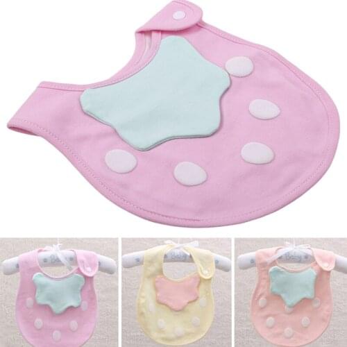 Soft Baby Bibs Cute Strawberry Toddler Cotton Saliva Towel Print Boy Girl Burp Cloths Bandanas