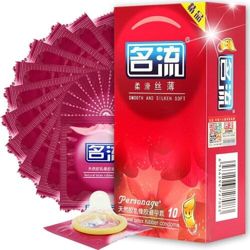 Mingliu 10pcs/lot Smooth And Silken Soft Condoms High Quality Penis Sleeve Super Intimate Condones Adult Product Sex Toy For Men