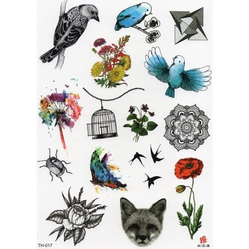 New Design Cat Fake Tattoo for Children Waterproof Temporary Arm Tatoo Stickers Kid Body Art Lovely Animal Tattoo