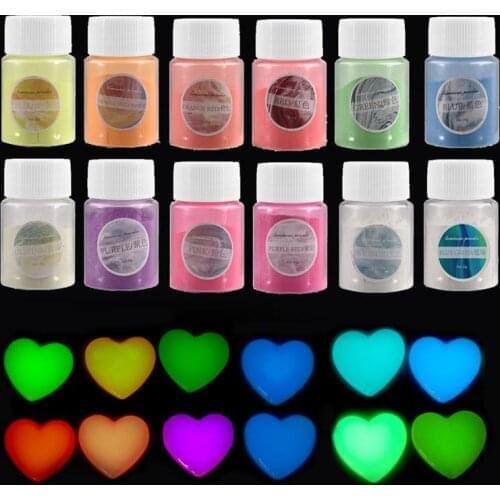15g Resin Pigments Luminous Powder Phosphor DIY UV Crystal Epoxy Filling Super Long Gloss Environmental Protection