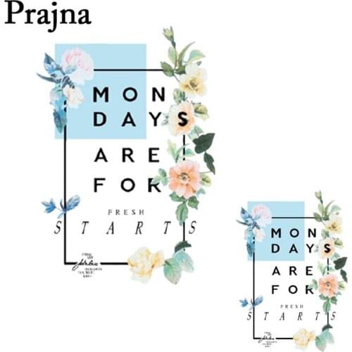 Prajna Custom Parches T-Shirt Heat Transfer A-level Washable Patches For Clothing Iron On Patch Jacket Thermal Sticker E