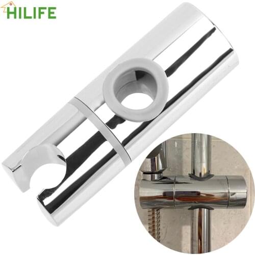 ABS Adjustable Clamp Shower Head Holder Bracket Shower Slide Rail Bar Holder Bathroom Accessories 18-25mm Universal