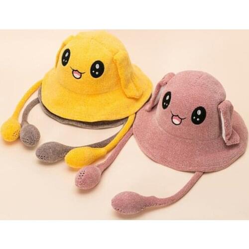 Spring summer cartoon bucket hat knitted fisherman hat boy girl Bonnet peaked cap Panama hat bonnet Fishing hat chapeu bucket