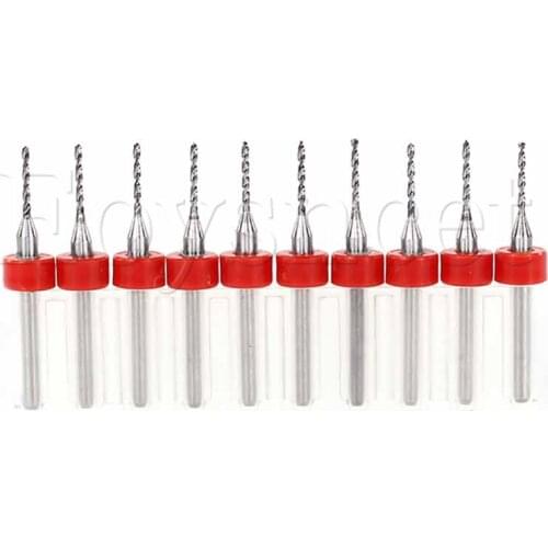 1.2mm Tungsten Steel Carbide PCB Drill Bits CNC / PCB Milling Machine Pack Of 10