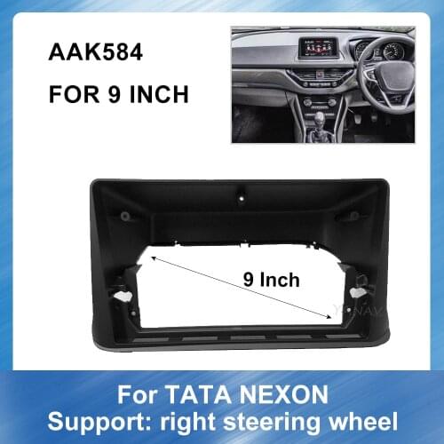 10 Inch Car Radio Stereo Receiver Dash Panel for Tata NEXON 2017-2020 Car Audio GPS Navigation Panel Adaptor Refitting Kit frame