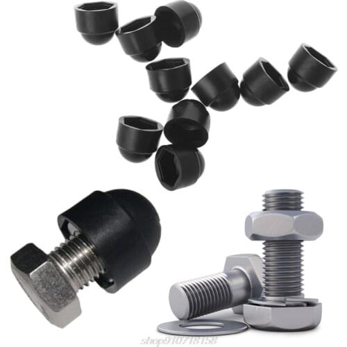 10Pcs M6 M8 M10 M12 Bolt Nut Dome Protection Cap Covers Exposed Hexagon Plastic N06 20 Dropshipping