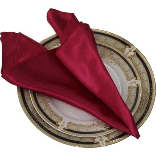 Dearest 10pcs 48cm wedding Napkins Handkerchief for banquet Party Hotel Restaurant Table Decors