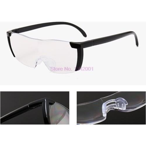 100pcs 1.6 times Magnifying Glass Reading Glasses Big Vision 250% Magnification Presbyopic Glasses Magnifier Eyewear