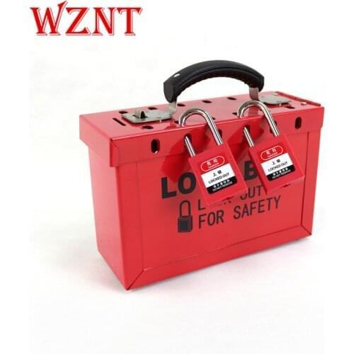 5PCS free shipping NT-K01 12 Red Safety Lockout Lock Box