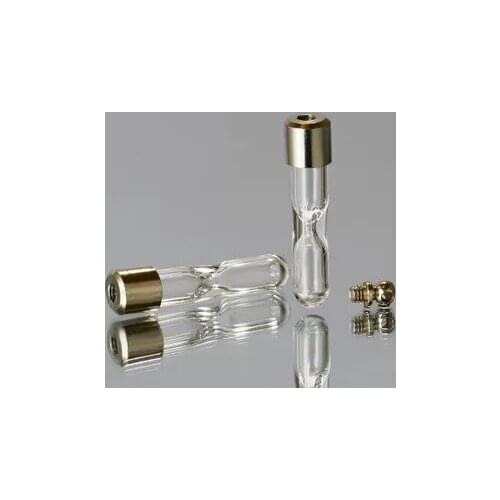 50pcs 6mm Round Bottom Sandglass Tube with preglued Screw Cap hourglass tube rice pendant vial glass vial pendant necklace gifts