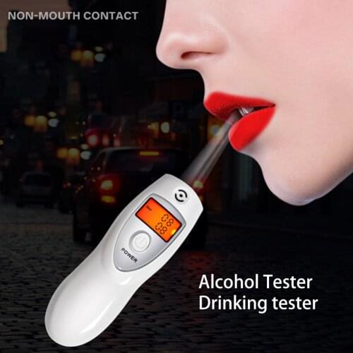 Breath Alcometer Digital LCD Display Inhaler Alcohol Meter Breath Alcohol Tester Breathalyzer Tester Inhaler Alcoholmeters