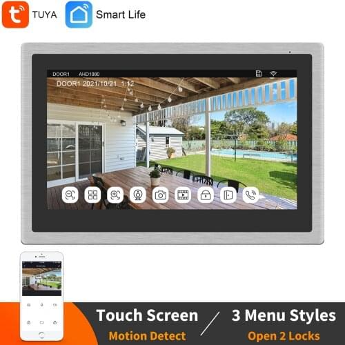 Anchencoky WiFi Intercom Wireless IP Door bell 150° Wide Angle Smart Video Door Phone With Electronic Lock For Home Security Kit