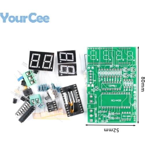 Digital Millivoltmeter PCB Board DIY Kit 5V AD Conversion Welding Soldering Electrical Electronic Skills Teaching Training Suit