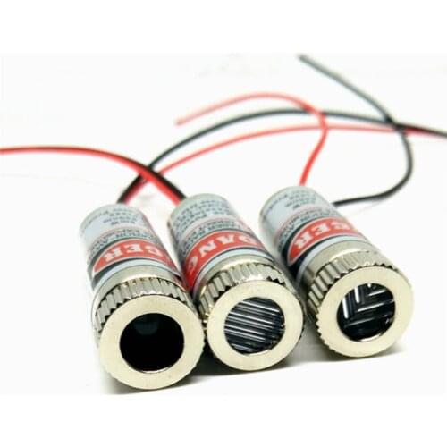 Focusable 650nm 5mw Red Laser Diode Module 3-5v with Driver and Plastic Lens 3 in 1 Dot+Line+Cross