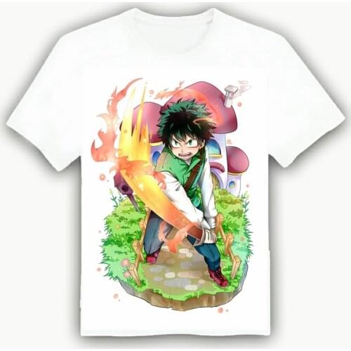 My Hero Academia Cosplay T Shirt Izuku Midoriya Todoroki Shouto Men/Women Summer T-Shirt Boku No Hero Academia Cartoon Top Tee