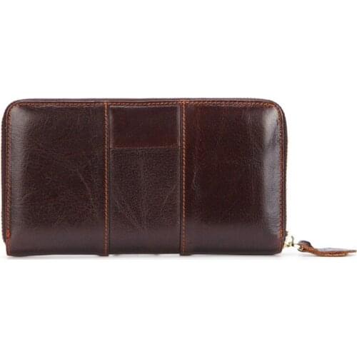 High Quality Genuine Leather Purse Wallet Men Luxury Capacity Patchwork Real Cowhide Money Bag Business Credit Card Holder Gift