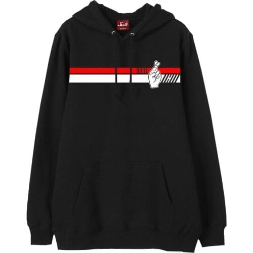 New Fashion Kpop Ikon Japan Concert Same Printing Pullover Hoodies Bobby B.i Fleece Sweatshirts for Fans Harajuku Pullover Tos