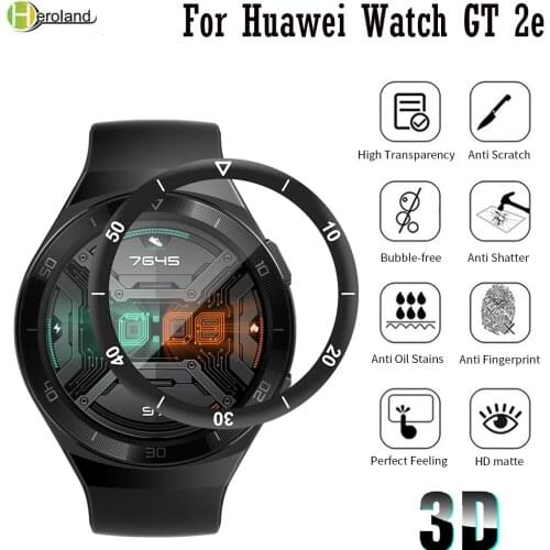 Full Clear TPU Protective Film For Huawei Watch GT 2e Smart Watch 3D Soft Flexible Screen Protector Films Soft Ultra-thin Cover