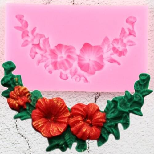 Sugarcraft Flower Silicone Resin Molds DIY Cupcake Topper Fondant Cake Decorating Tools Candy Clay Chocolate Gumpaste Moulds