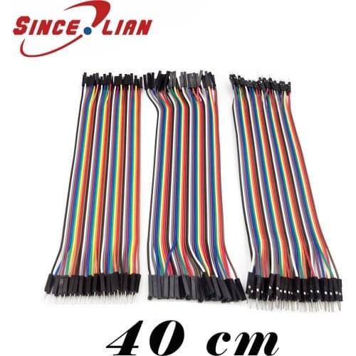 SINCILIAN 120pcs Dupont Cable 40cm 40pin Male To Male +Male To Female And Female To Female Jumper Wire Dupont Wire for Arduino