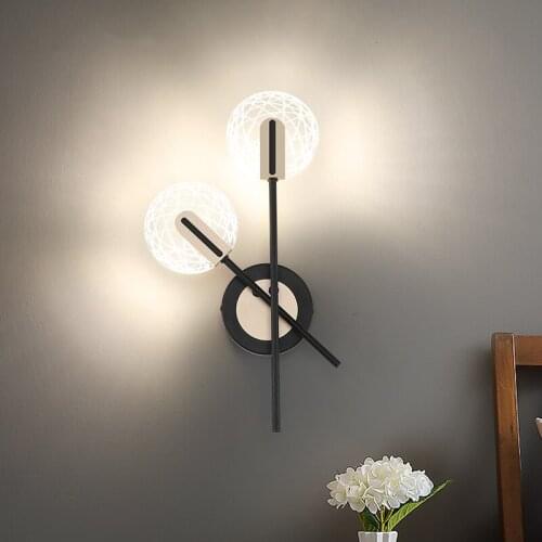 Nordic Creative Sconce Light LED 8W Changeable Personality Rotating Wall Lamp Living Room Decoration Bedroom Bedside Table