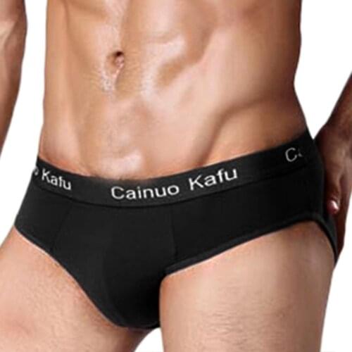 Mens Soft Splicing Underpants Soft Breathable Knickers Sexy Briefs Bamboo Fiber Mens Bodysuit Male Comfortable Solid Underpants