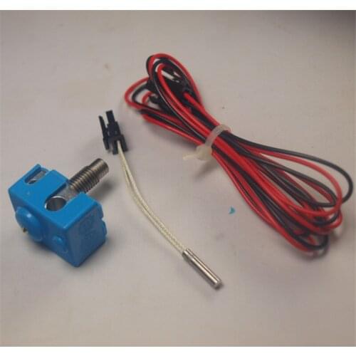 V6 hotend and silicone Sock PT100/K type thermocouple Upgrade Kit for RepRap 3D Printer hotend kit