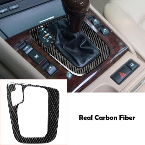 Real Carbon Fiber Inner Gear Shift Box Panel Trim For BMW 3 Series E46 1998-2005