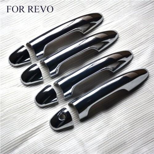 FIT For 2015 2016 2017 Hilux New Pickup Door Handle Insert Trims FIT For Toyota Hilux Car Styling Toyota Hilux Revo Bowls Part