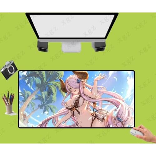 XGZ Hot Sale Cute Big Breast Beauty XXL Mouse Pad Locking Edge Non-slip Rubber Pad Anime Sexy Table Mat Gaming Accessories