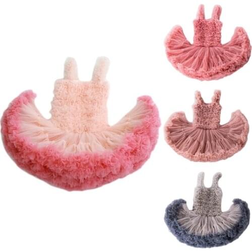 Tutu Sling Skirt Little Girls Dance Skirt Soft Tulle Ballet Birthday Party Short Dance Skirts Assorted Size and Colors 69HE