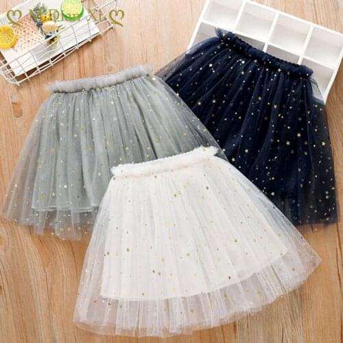 Girls' Skirts Spring and Summer Dresses Baby Gauze Skirts Casual Autumn Princess Skirts and Childrens Fluffy Skirts